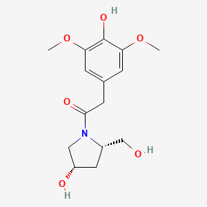 2-(4-hydroxy-3,5-dimethoxyphenyl)-1-[(2S,4S)-4-hydroxy-2-(hydroxymethyl)pyrrolidin-1-yl]ethanone