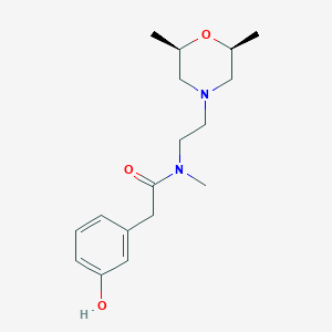 N-[2-[(2R,6S)-2,6-dimethylmorpholin-4-yl]ethyl]-2-(3-hydroxyphenyl)-N-methylacetamide