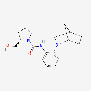 (2S)-N-[2-(2-azabicyclo[2.2.1]heptan-2-yl)phenyl]-2-(hydroxymethyl)pyrrolidine-1-carboxamide