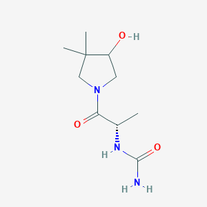 [(2S)-1-(4-hydroxy-3,3-dimethylpyrrolidin-1-yl)-1-oxopropan-2-yl]urea