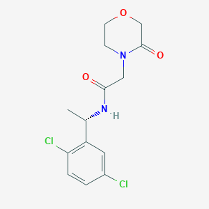 N-[(1S)-1-(2,5-dichlorophenyl)ethyl]-2-(3-oxomorpholin-4-yl)acetamide