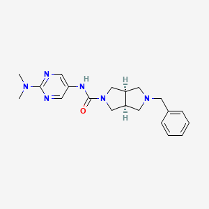 (3aS,6aR)-2-benzyl-N-[2-(dimethylamino)pyrimidin-5-yl]-1,3,3a,4,6,6a-hexahydropyrrolo[3,4-c]pyrrole-5-carboxamide