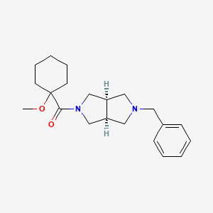 [(3aS,6aR)-2-benzyl-1,3,3a,4,6,6a-hexahydropyrrolo[3,4-c]pyrrol-5-yl]-(1-methoxycyclohexyl)methanone