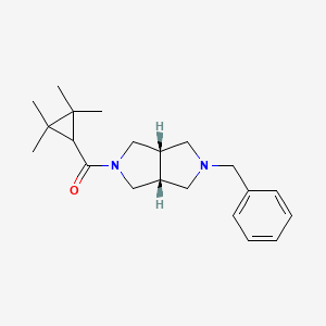 [(3aR,6aS)-2-benzyl-1,3,3a,4,6,6a-hexahydropyrrolo[3,4-c]pyrrol-5-yl]-(2,2,3,3-tetramethylcyclopropyl)methanone