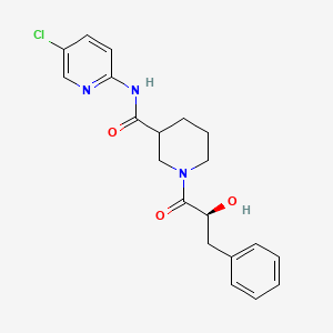 N-(5-chloropyridin-2-yl)-1-[(2S)-2-hydroxy-3-phenylpropanoyl]piperidine-3-carboxamide