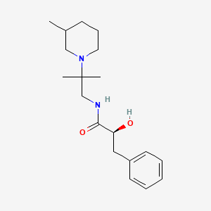 (2S)-2-hydroxy-N-[2-methyl-2-(3-methylpiperidin-1-yl)propyl]-3-phenylpropanamide