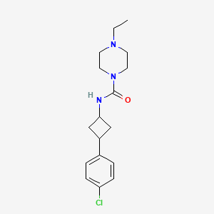 N-[3-(4-chlorophenyl)cyclobutyl]-4-ethylpiperazine-1-carboxamide