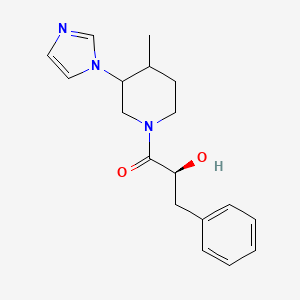 (2S)-2-hydroxy-1-(3-imidazol-1-yl-4-methylpiperidin-1-yl)-3-phenylpropan-1-one