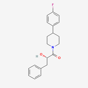 (2S)-1-[4-(4-fluorophenyl)piperidin-1-yl]-2-hydroxy-3-phenylpropan-1-one