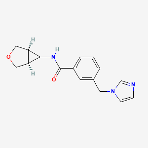 3-(imidazol-1-ylmethyl)-N-[(1R,5S)-3-oxabicyclo[3.1.0]hexan-6-yl]benzamide