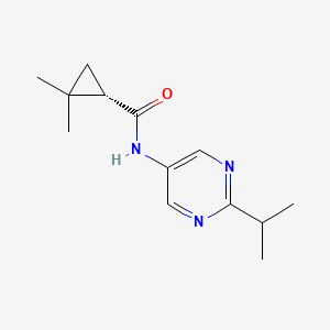 (1S)-2,2-dimethyl-N-(2-propan-2-ylpyrimidin-5-yl)cyclopropane-1-carboxamide