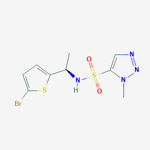 N-[(1R)-1-(5-bromothiophen-2-yl)ethyl]-3-methyltriazole-4-sulfonamide