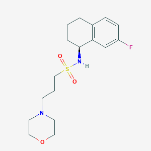 N-[(1S)-7-fluoro-1,2,3,4-tetrahydronaphthalen-1-yl]-3-morpholin-4-ylpropane-1-sulfonamide