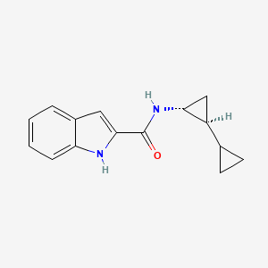 N-[(1R,2S)-2-cyclopropylcyclopropyl]-1H-indole-2-carboxamide