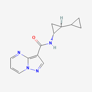 N-[(1R,2S)-2-cyclopropylcyclopropyl]pyrazolo[1,5-a]pyrimidine-3-carboxamide