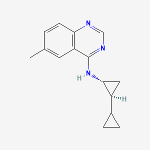 N-[(1R,2S)-2-cyclopropylcyclopropyl]-6-methylquinazolin-4-amine