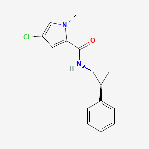 4-chloro-1-methyl-N-[(1R,2S)-2-phenylcyclopropyl]pyrrole-2-carboxamide