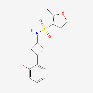 N-[3-(2-fluorophenyl)cyclobutyl]-2-methyloxolane-3-sulfonamide