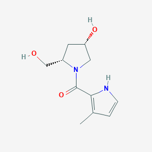 molecular formula C11H16N2O3 B7334428 [(2S,4S)-4-hydroxy-2-(hydroxymethyl)pyrrolidin-1-yl]-(3-methyl-1H-pyrrol-2-yl)methanone 