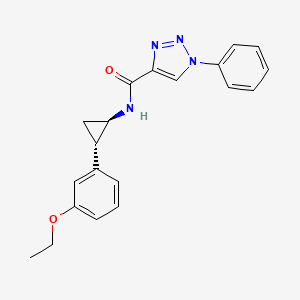 N-[(1R,2S)-2-(3-ethoxyphenyl)cyclopropyl]-1-phenyltriazole-4-carboxamide