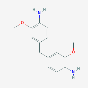 molecular formula C15H18N2O2 B073345 Benzenamine, 4,4'-methylenebis[2-methoxy- CAS No. 1223-20-7