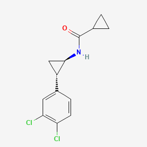 N-[(1R,2S)-2-(3,4-dichlorophenyl)cyclopropyl]cyclopropanecarboxamide