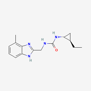 1-[(1R,2R)-2-ethylcyclopropyl]-3-[(4-methyl-1H-benzimidazol-2-yl)methyl]urea