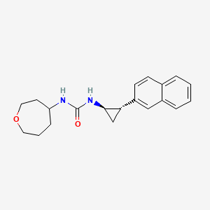 1-[(1R,2S)-2-naphthalen-2-ylcyclopropyl]-3-(oxepan-4-yl)urea