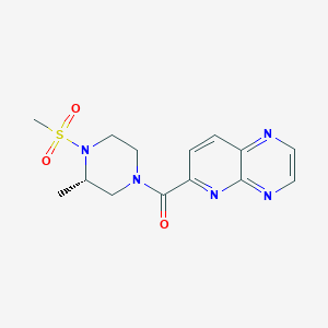 [(3S)-3-methyl-4-methylsulfonylpiperazin-1-yl]-pyrido[2,3-b]pyrazin-6-ylmethanone