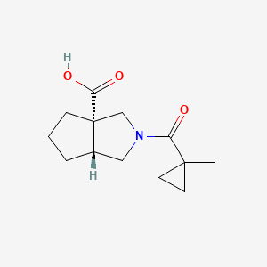 (3aS,6aR)-2-(1-methylcyclopropanecarbonyl)-1,3,4,5,6,6a-hexahydrocyclopenta[c]pyrrole-3a-carboxylic acid