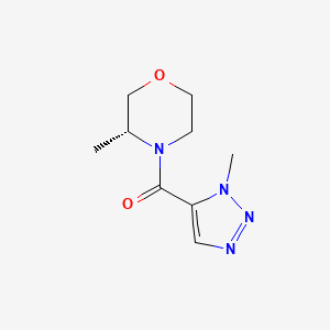 molecular formula C9H14N4O2 B7334748 [(3R)-3-methylmorpholin-4-yl]-(3-methyltriazol-4-yl)methanone 