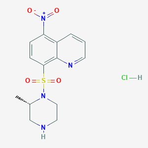 8-[(2S)-2-methylpiperazin-1-yl]sulfonyl-5-nitroquinoline;hydrochloride