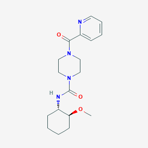 N-[(1S,2S)-2-methoxycyclohexyl]-4-(pyridine-2-carbonyl)piperazine-1-carboxamide