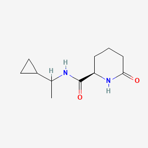 (2R)-N-(1-cyclopropylethyl)-6-oxopiperidine-2-carboxamide