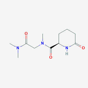 (2R)-N-[2-(dimethylamino)-2-oxoethyl]-N-methyl-6-oxopiperidine-2-carboxamide