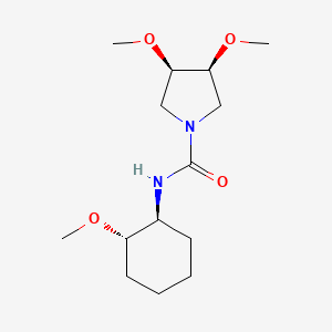 (3R,4S)-3,4-dimethoxy-N-[(1S,2S)-2-methoxycyclohexyl]pyrrolidine-1-carboxamide