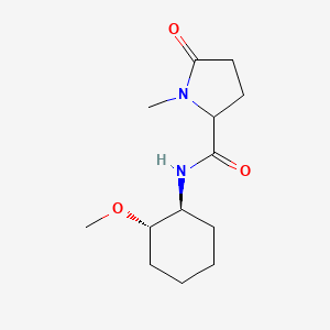 N-[(1S,2S)-2-methoxycyclohexyl]-1-methyl-5-oxopyrrolidine-2-carboxamide