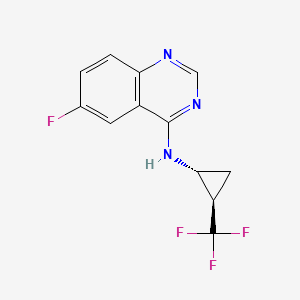 6-fluoro-N-[(1R,2R)-2-(trifluoromethyl)cyclopropyl]quinazolin-4-amine