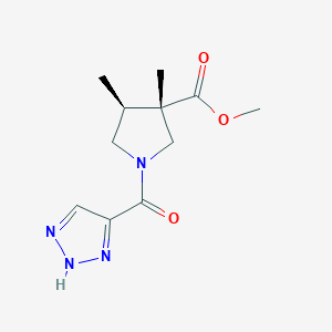 methyl (3S,4S)-3,4-dimethyl-1-(2H-triazole-4-carbonyl)pyrrolidine-3-carboxylate