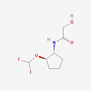 N-[(1R,2R)-2-(difluoromethoxy)cyclopentyl]-2-hydroxyacetamide