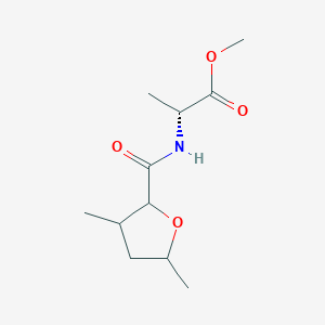 methyl (2R)-2-[(3,5-dimethyloxolane-2-carbonyl)amino]propanoate