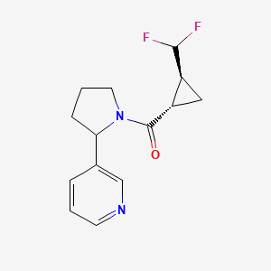 [(1S,2S)-2-(difluoromethyl)cyclopropyl]-(2-pyridin-3-ylpyrrolidin-1-yl)methanone