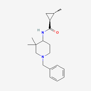 (1S,2S)-N-(1-benzyl-3,3-dimethylpiperidin-4-yl)-2-methylcyclopropane-1-carboxamide