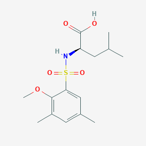 (2R)-2-[(2-methoxy-3,5-dimethylphenyl)sulfonylamino]-4-methylpentanoic acid