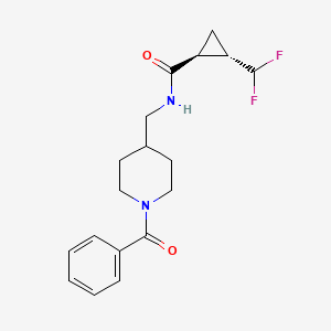 (1S,2S)-N-[(1-benzoylpiperidin-4-yl)methyl]-2-(difluoromethyl)cyclopropane-1-carboxamide