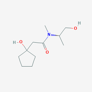 2-(1-hydroxycyclopentyl)-N-[(2S)-1-hydroxypropan-2-yl]-N-methylacetamide