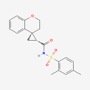 (1'R,4S)-N-(2,4-dimethylphenyl)sulfonylspiro[2,3-dihydrochromene-4,2'-cyclopropane]-1'-carboxamide