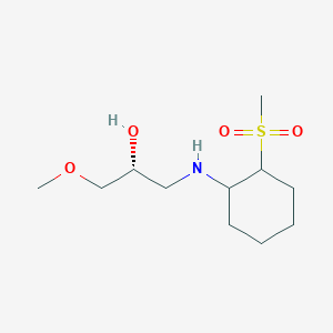 (2R)-1-methoxy-3-[(2-methylsulfonylcyclohexyl)amino]propan-2-ol