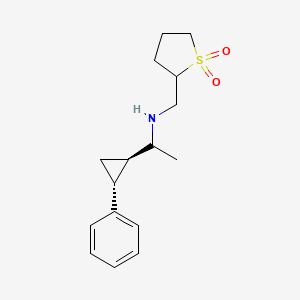 N-[(1,1-dioxothiolan-2-yl)methyl]-1-[(1R,2R)-2-phenylcyclopropyl]ethanamine