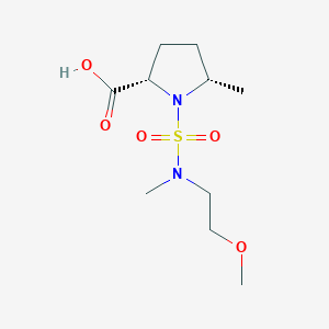 (2S,5S)-1-[2-methoxyethyl(methyl)sulfamoyl]-5-methylpyrrolidine-2-carboxylic acid